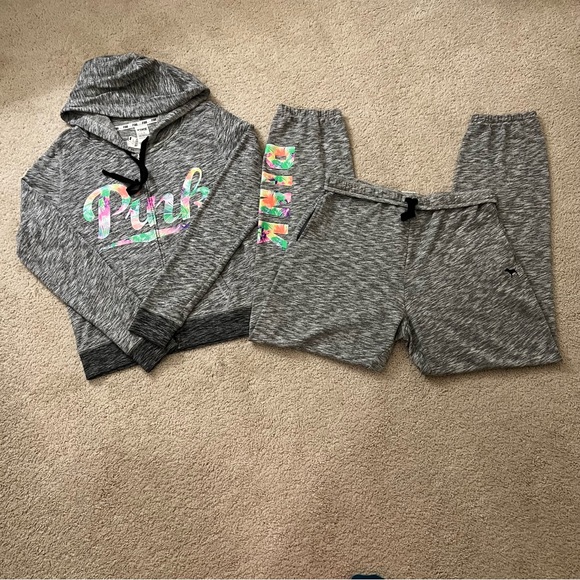 VS PINK Campus Pants and Full Zip Hoodie - Picture 2 of 16